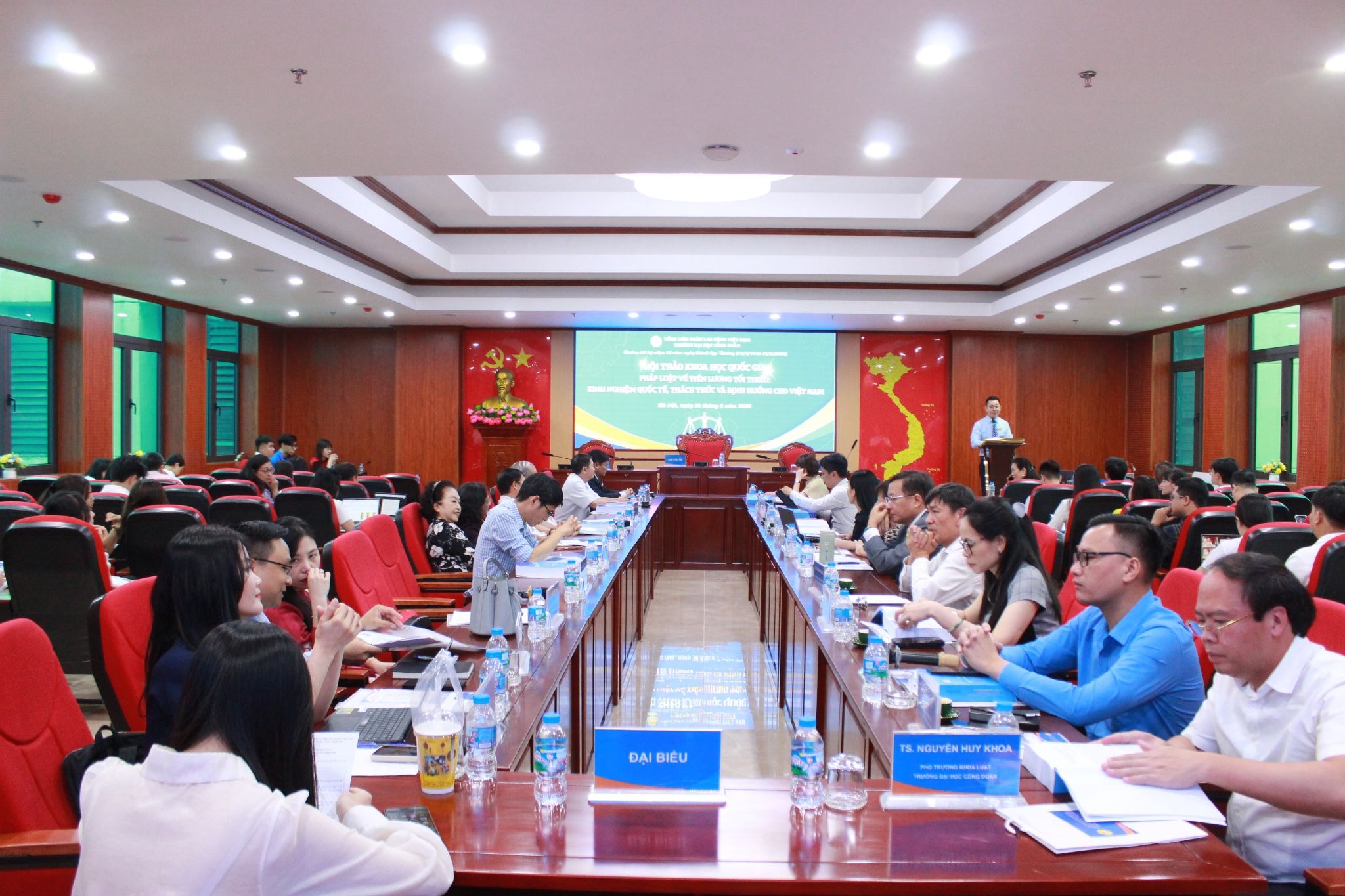 Hội thảo Quốc gia pháp luật về tiền lương tối thiểu về kết nối tri thức, đề xuất giải pháp cho Việt Nam trong giai đoạn mới