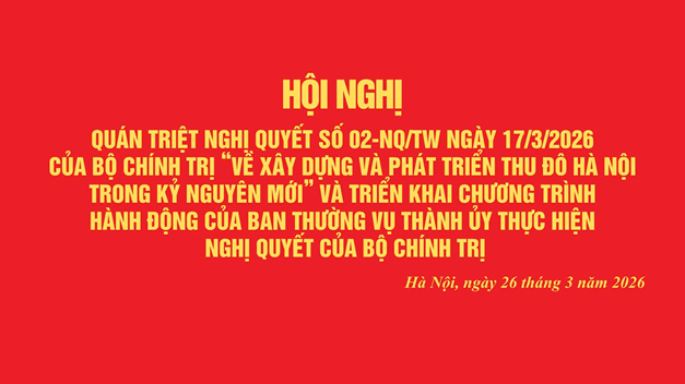 Đảng uỷ Trường Đại học Công đoàn tổ chức điểm cầu trực tuyến học tập, quán triệt Nghị quyết số 02 của Bộ Chính trị